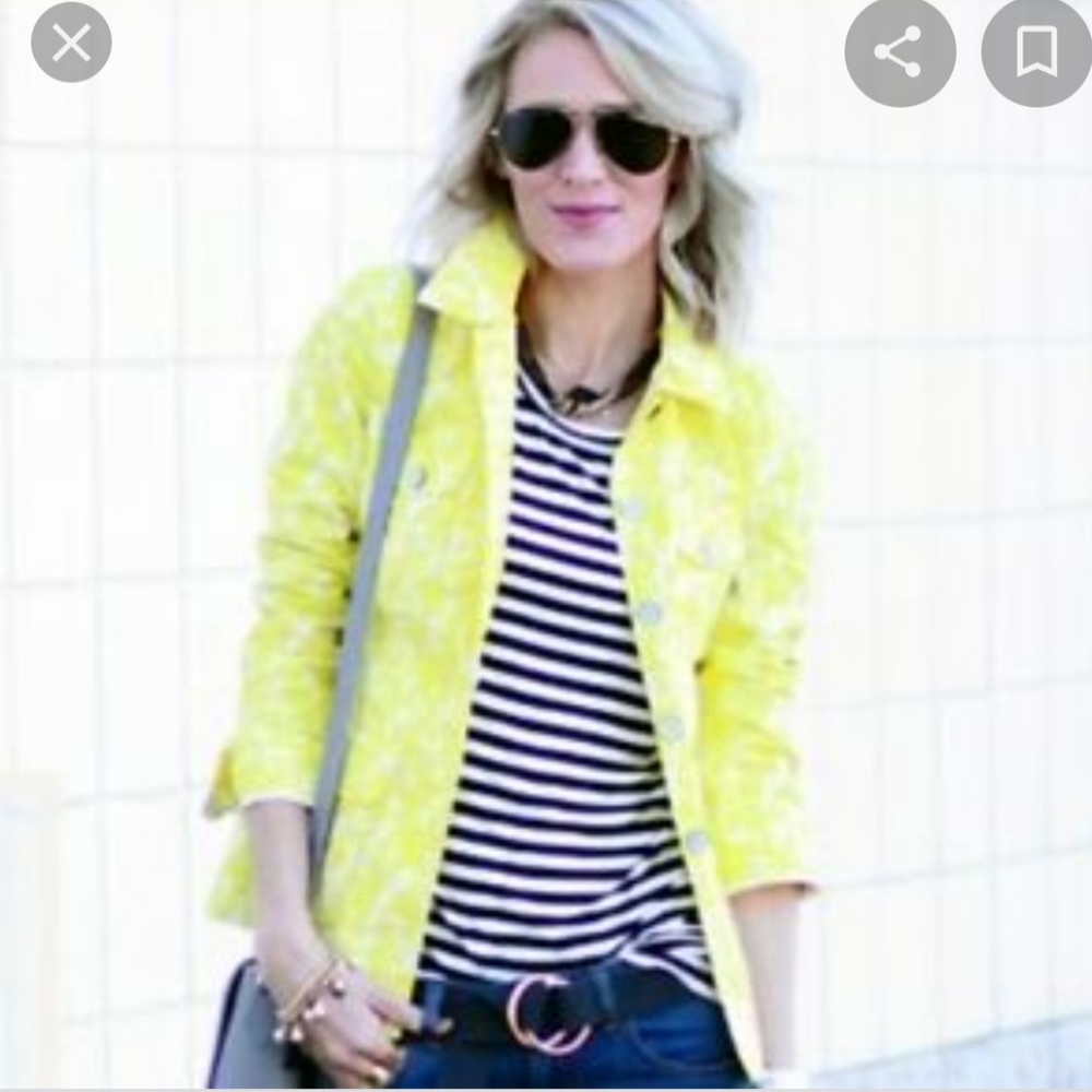 Cabi daisy print Field jacket style #5160